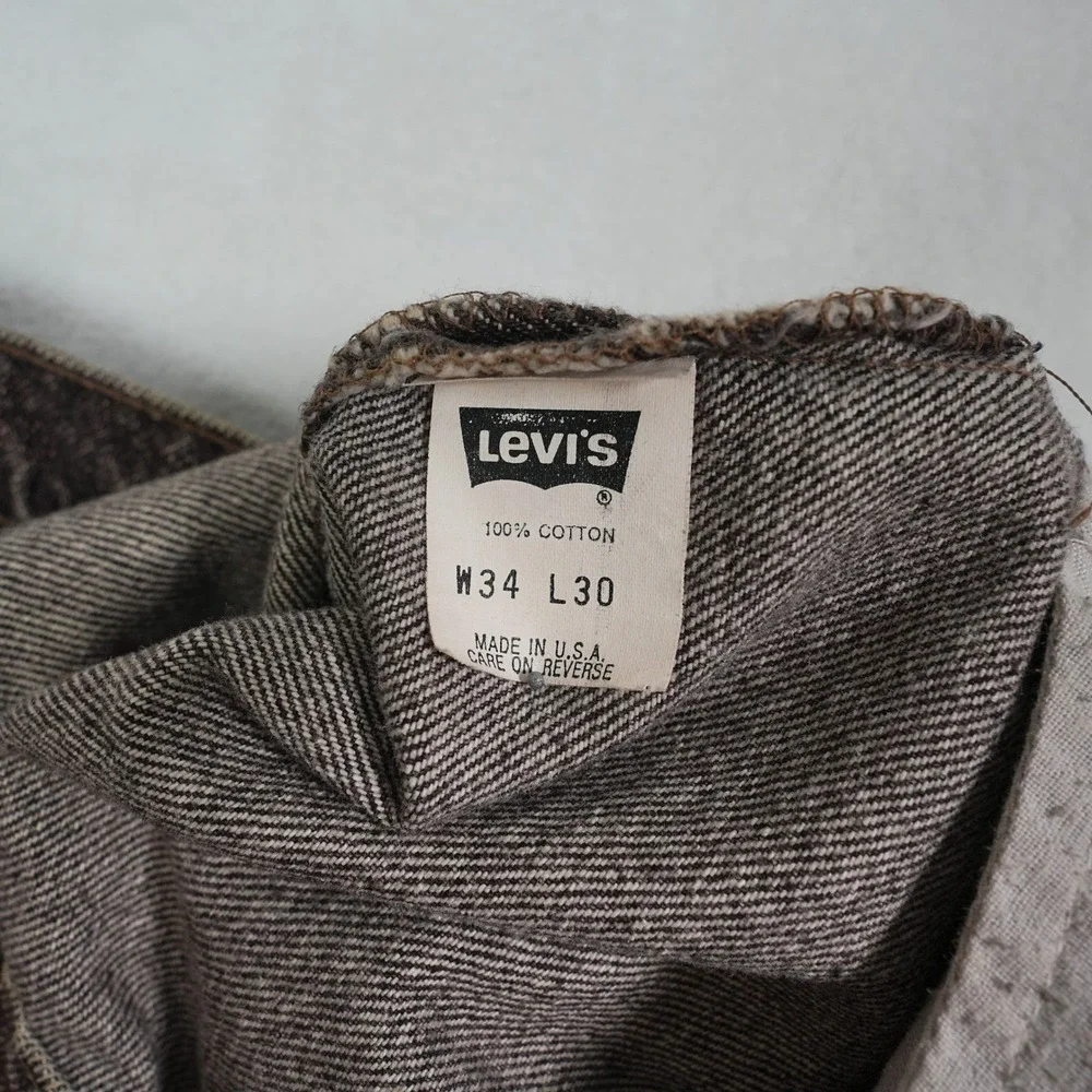 Vintage Levi's 550 Jeans 34x30 Made in USA Faded Purple Stonewash Relaxed Fit 90